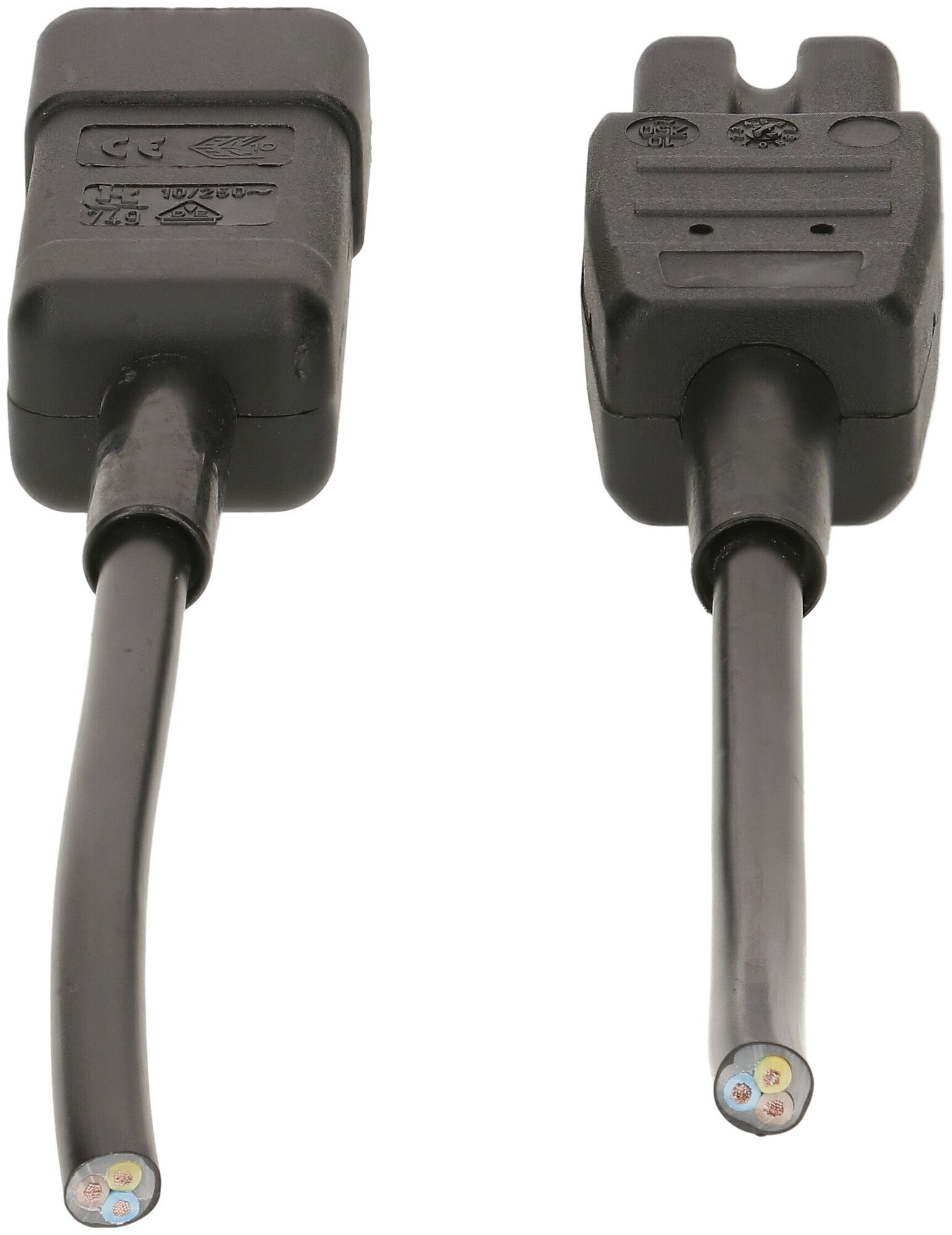 Apparatekabel MAX HAURI C14/C15 Td 3×1mm² 2.5m schwarz
