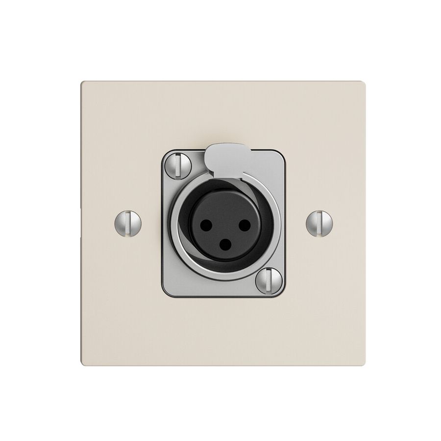 UP-Montageset EDIZIOdue für XLR weiss