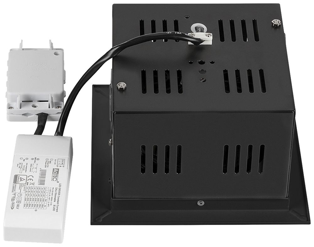 Downlight LED SLV KADUX 27W 3050lm 930 30° DALI 195×195mm nero