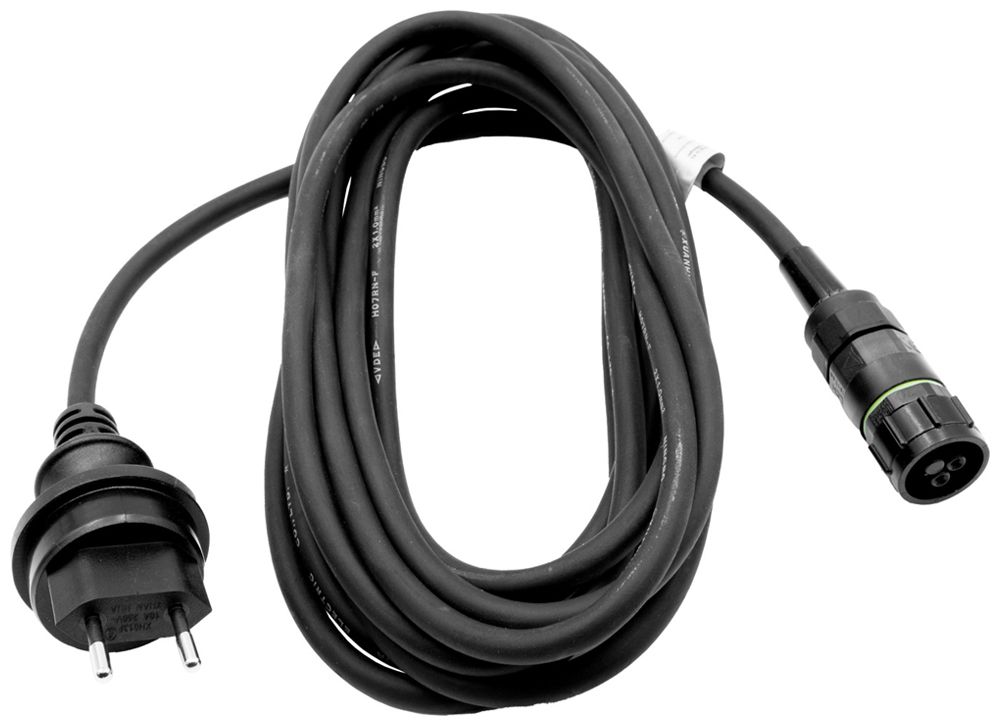 Anschlusskabel Gummi 10A 240V 2×1mm² Typ 11 2-polige Buchse 5m sz