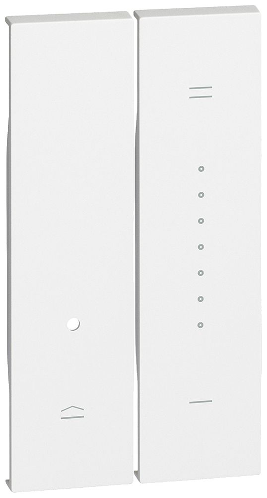 Tastenabdeckung Living Now 2 Module für Dimmer weiss