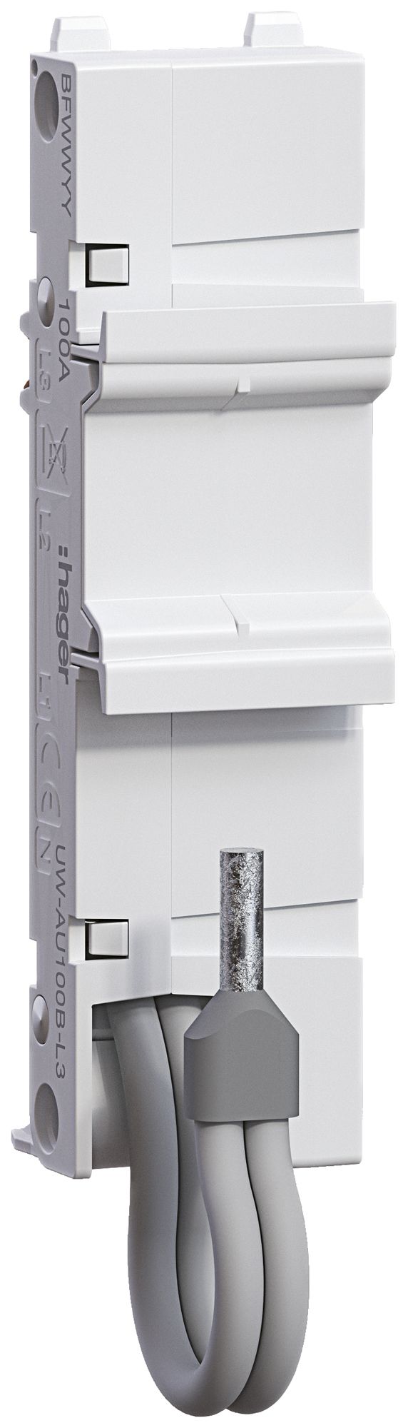 Universaladapter Hager uniway 27mm, 100A, 1P, L3