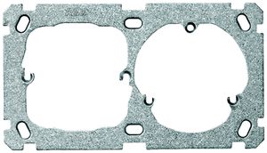 Befestigungsplatte ABB 1×2 52mm+Steckdose