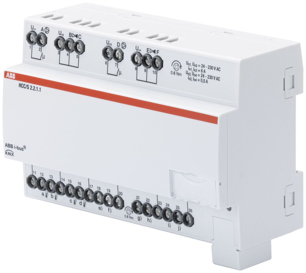 Contrôleur circuit de chauffage/refroidissement AMD ABB HCC/S 2.2.1.1 KNX