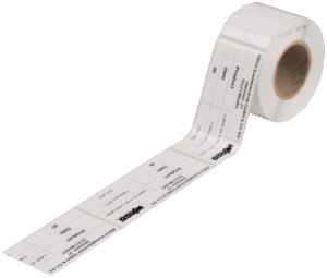 Targhetta WAGO 44×99mm rollo con 500 etichette bianco
