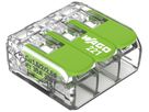 Borne de connexion WAGO Green Range 3L 0.5…6mm² avec levier vt transparent