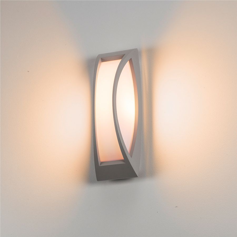 Applique SLV MERIDIAN 2, E27 25W IP54 gris argenté