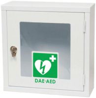 Wandgehäuse zu Defibrillator SAVER ONE, IP20, mit akustischem Alarm, weiss