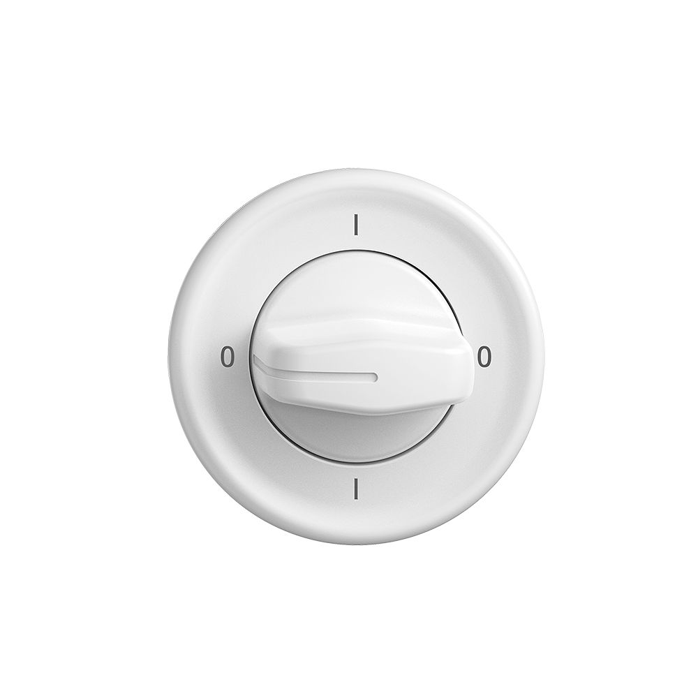 Frontset STANDARDdue 0-1-0-1 weiss für Drehschalter