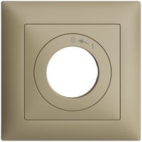 Frontset EDIZIOdue 0<-1 sand 88×88mm für Schwenktaster