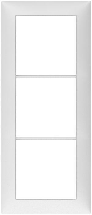 Abdeckrahmen SIDUS 3×1 weiss