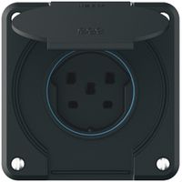 Steckdose robusto 1×Typ 25 IP55 schwarz