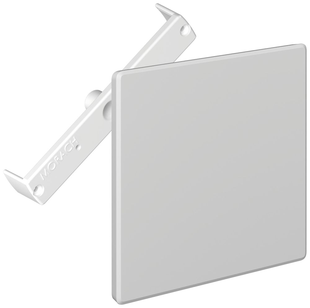 Steckdeckel CRALLO-RED-BOX 130×130mm mit Diagonalsteg grau