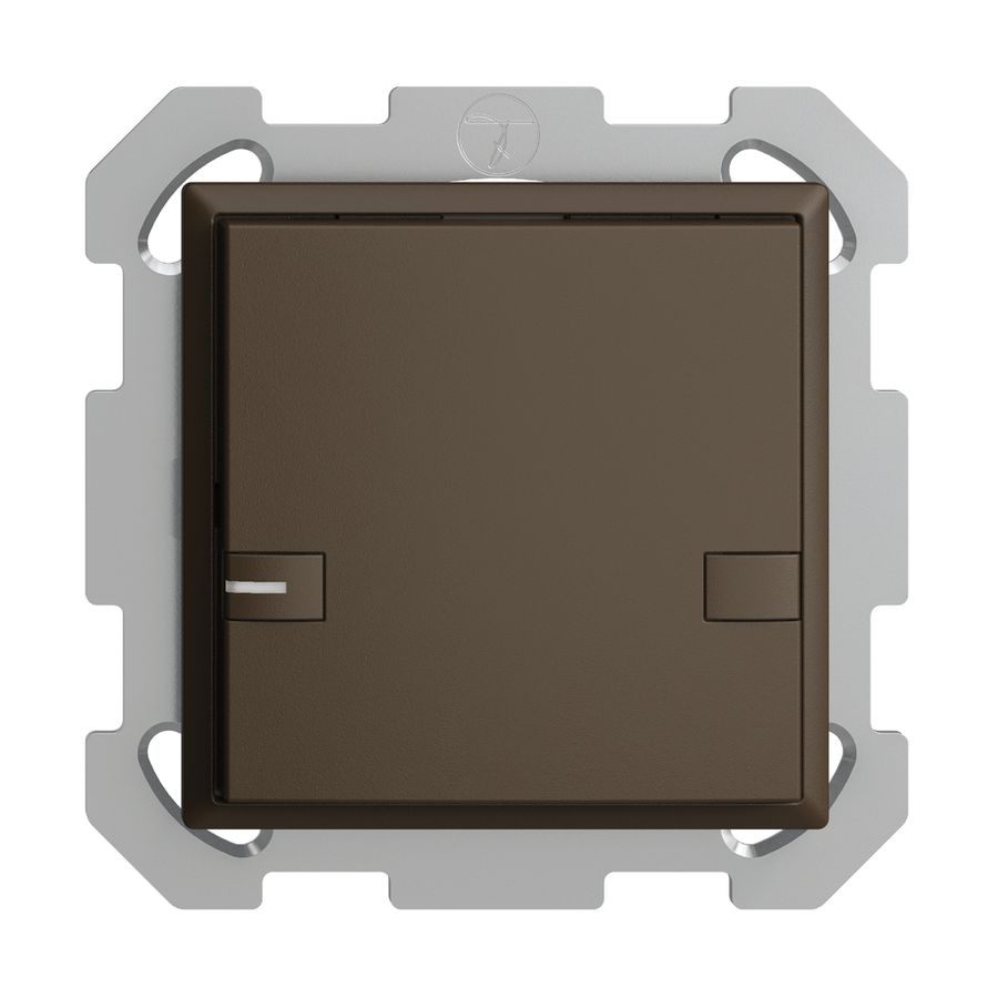 Poussoir KNX RGB ENC EDUE, 250mW, a.LED RGB, 1×poussoir, comm.2×touches, cof