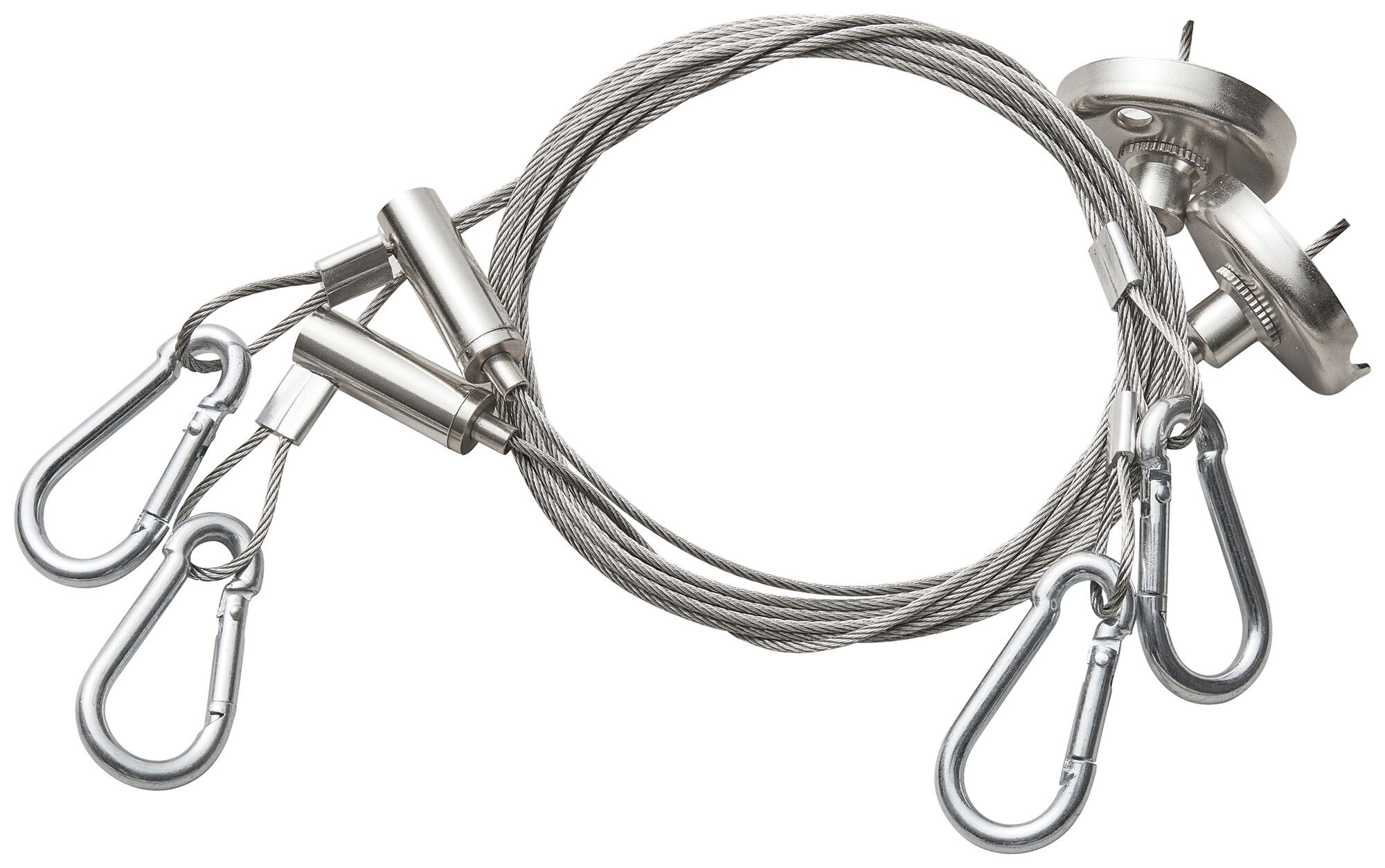 Suspension à corde Sylvania GRADEO 1500×155×77mm acier zinc 2pcs