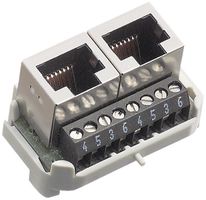 Einsatz ISDN R&M 2×RJ45/s 4P getrennt Schraubklemme swissline