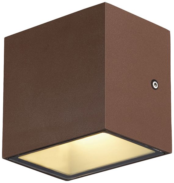 LED-Wandleuchte SLV SITRA S SINGLE 6.2W 620lm 3000/4000K IP65 rost