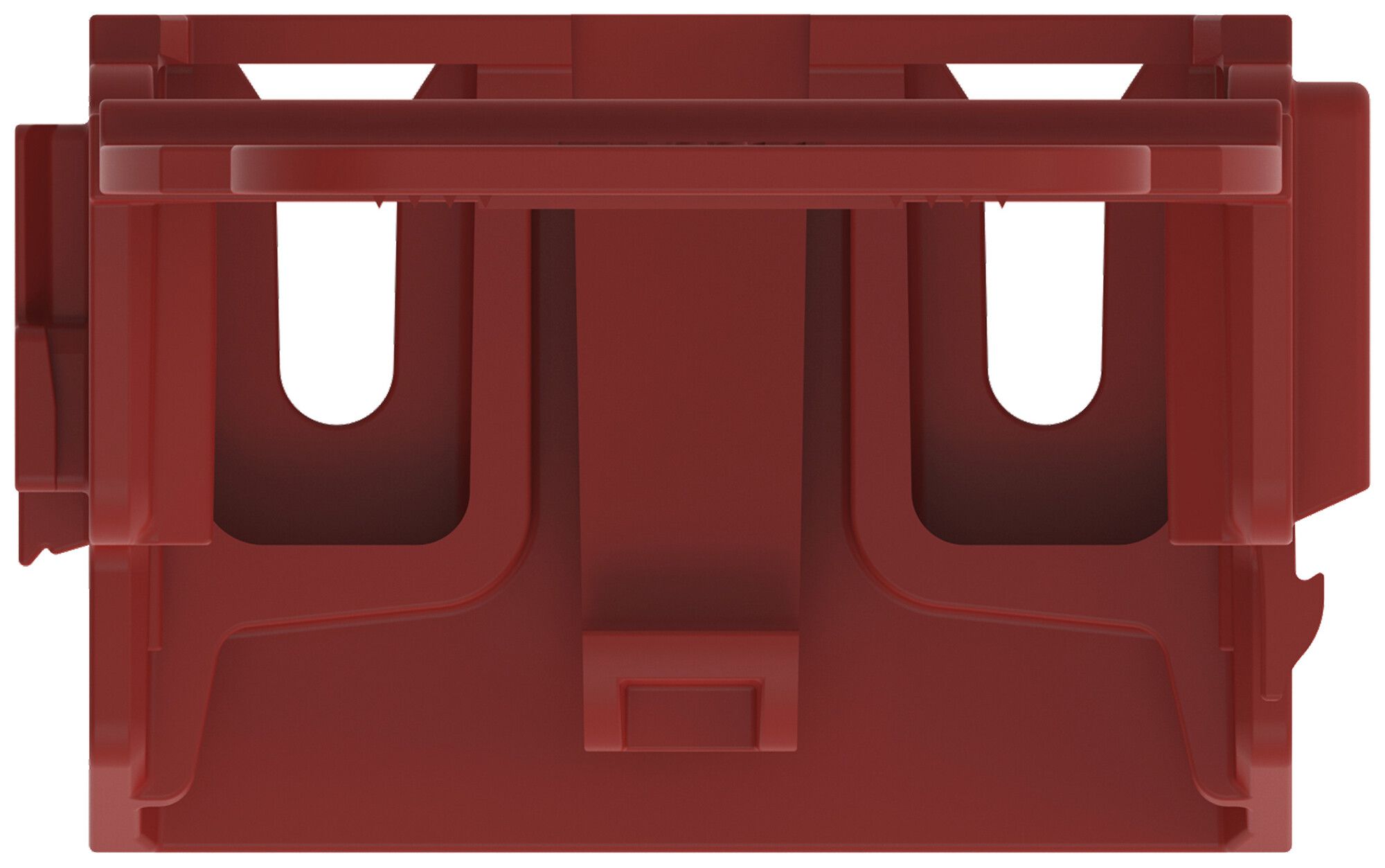 Befestigungsadapter WAGO 221 mit Zugentlastung 10L×4mm² Schraube rot