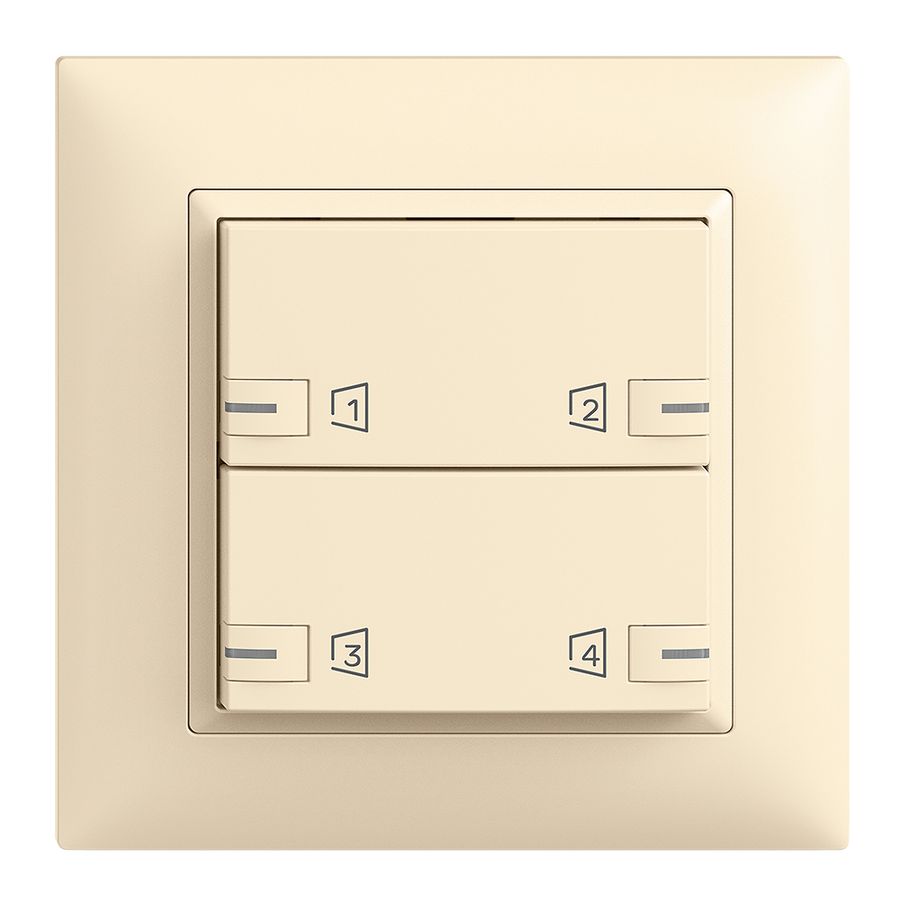 Kit de montage ENC Edue zeptrionAIR, WLAN, LED-RGB, 2×touche, 2×commande van