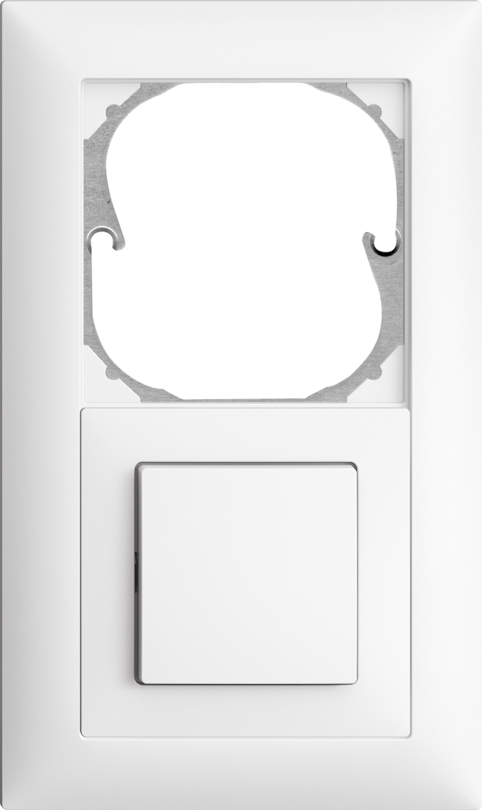 UP-Kombination Edue 2x1, leerplatz + Taster AR ws