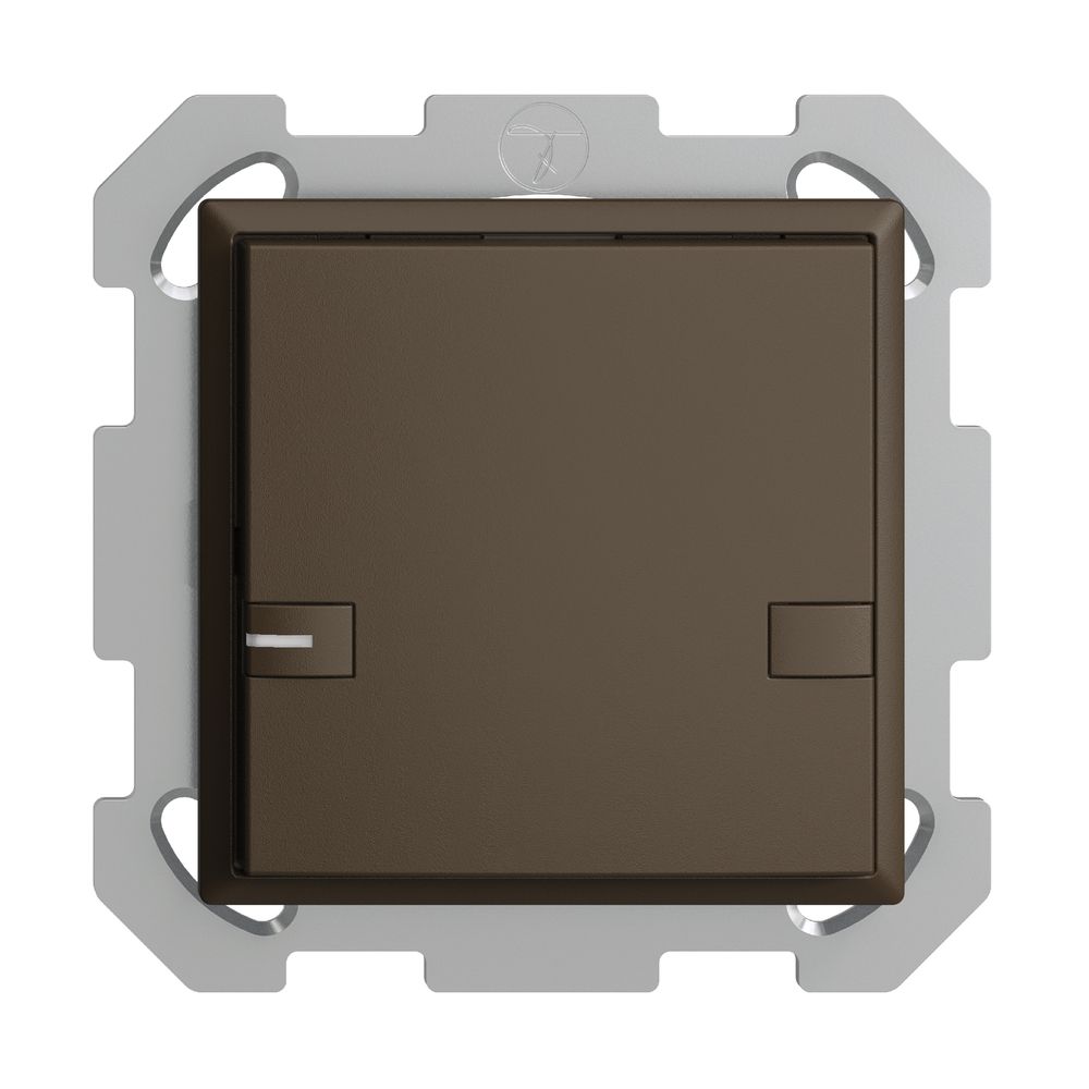 Poussoir KNX RGB ENC EDUE, 250mW, a.LED RGB, 1×poussoir, comm.2×touches, cof