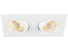 Spot LED INC SLV NEW TRIA 14W 640lm 930 38° VAR 170×90mm blanc 2×Spot