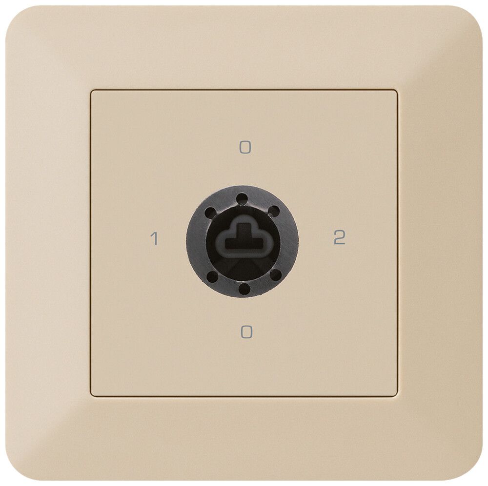 UP-Drehschalter kallysto.trend 2/1L beige für Sicherheitsschloss ohne Zylinder