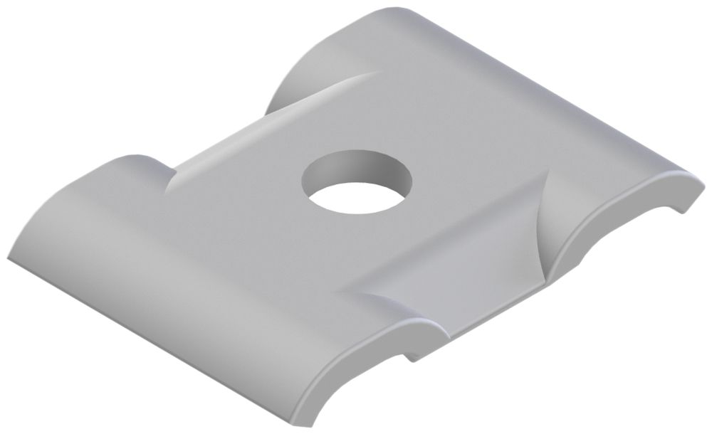 Konterplatte U Lanz mit Loch A4 11mm verzinkt