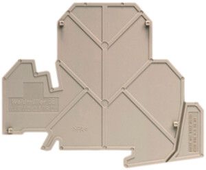 Abschlussplatte Weidmüller WAP WDK10 85×1.5mm beige