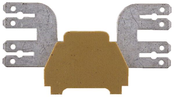 Klemmenleiste Weidmüller MF Flachsteckanschluss 2.5mm² 400V 6A 6L 52mm gelb