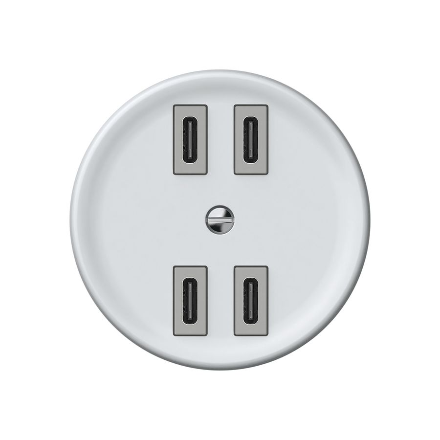 Presa di carica USB origin 4×USB-C 4000mA 5V bianco