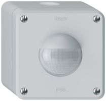 AP-Bewegungsmelder Hager robusto IP55 3-Draht hellgrau