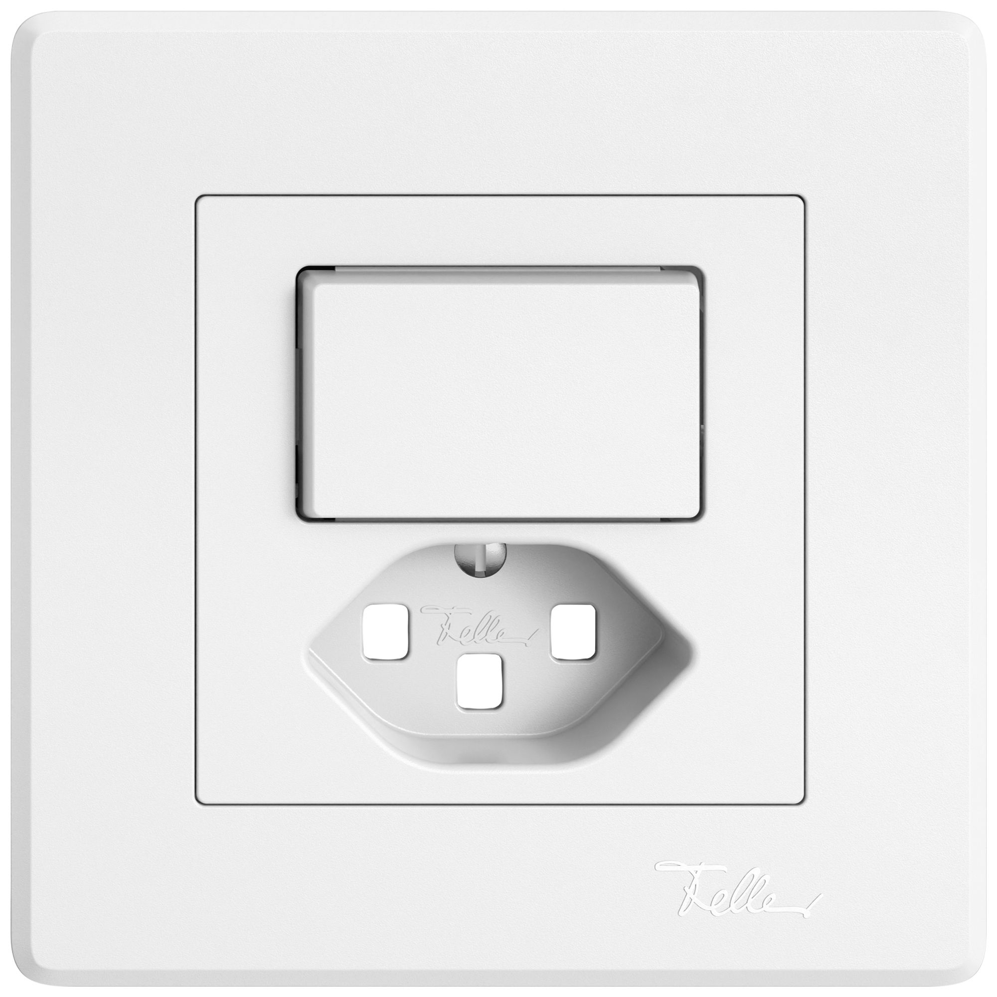 Kit de montage ENC EDIZIO.liv SNAPFIX® p.combi.T23 a.1 bouton n.lum.bc