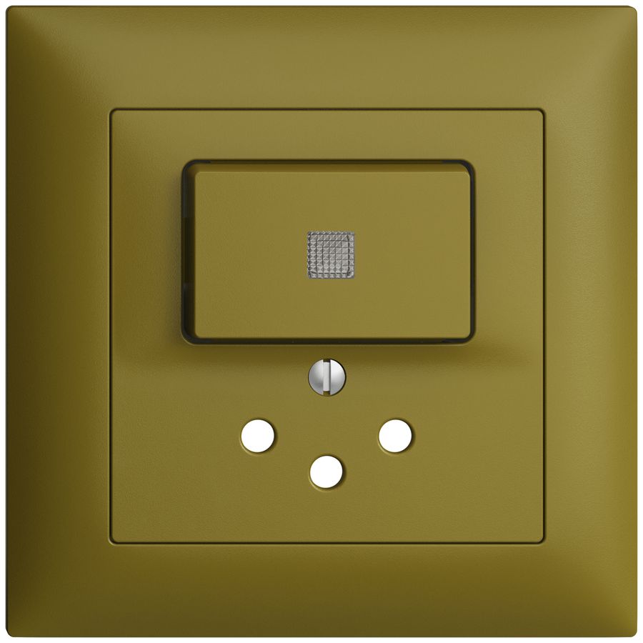 Kit frontal ENC EDIZIOdue olive 88×88mm T12, lentille,