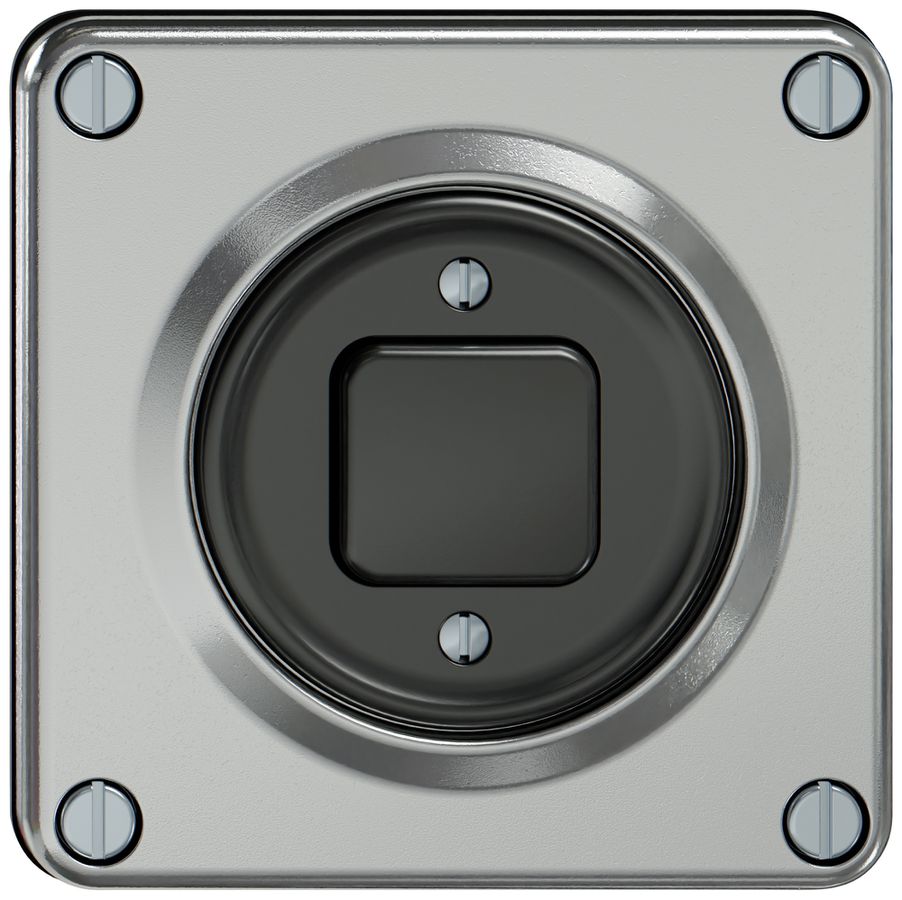 Drucktaster ELEMENT 2P 2NC 2NO 16A 250V aluminium