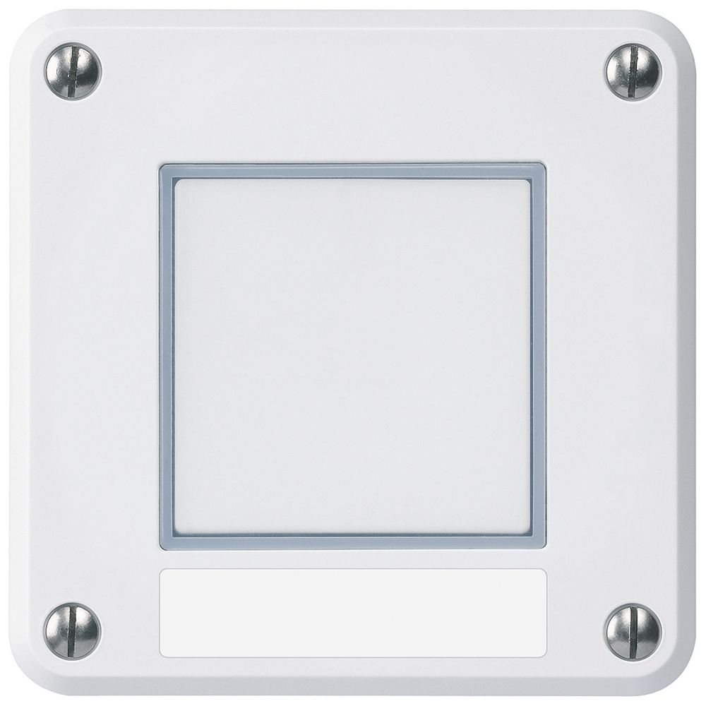 Partie supérieure pour contact de sonnerie Hager robusto IP55 plaquette blanc