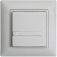 UP-Taster KNX 1-fach EDIZIOdue hellgrau RGB mit LED mit Papiereinlage