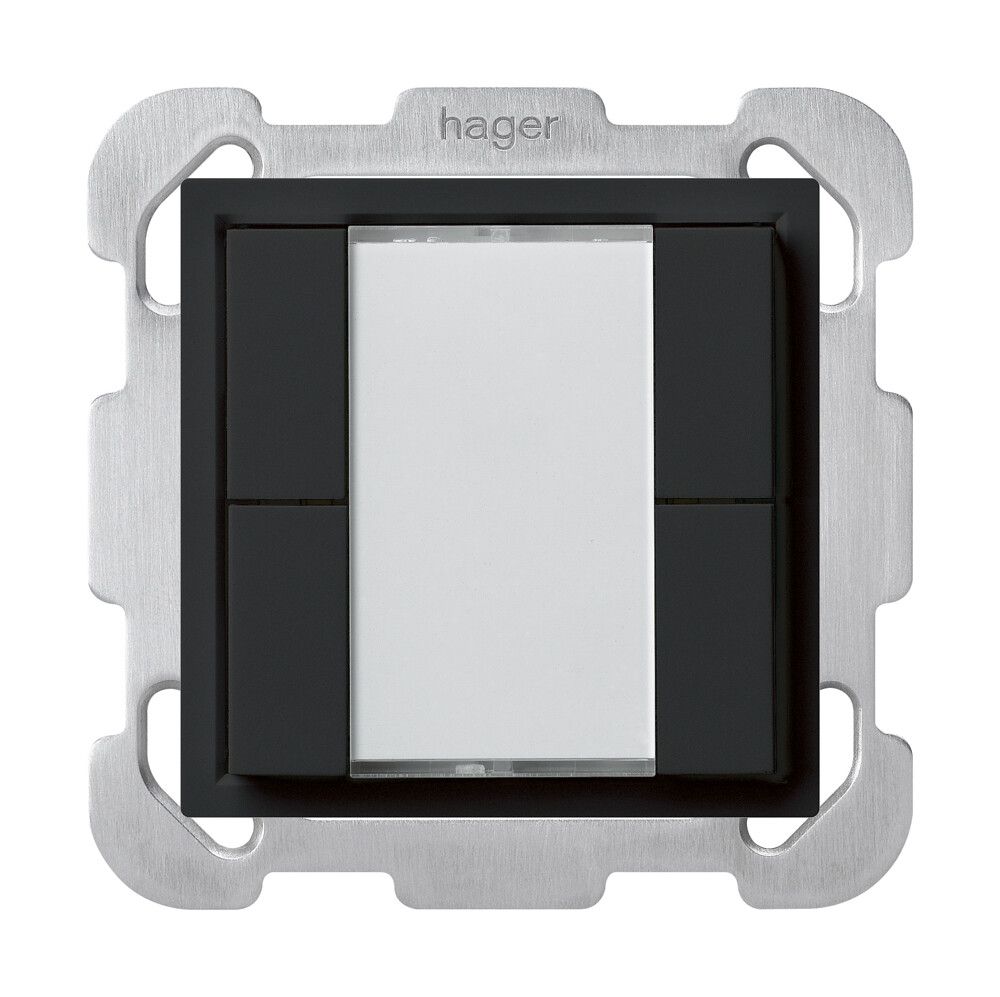 UP-Universaltaster 4×kallysto B ohne LED schwarz