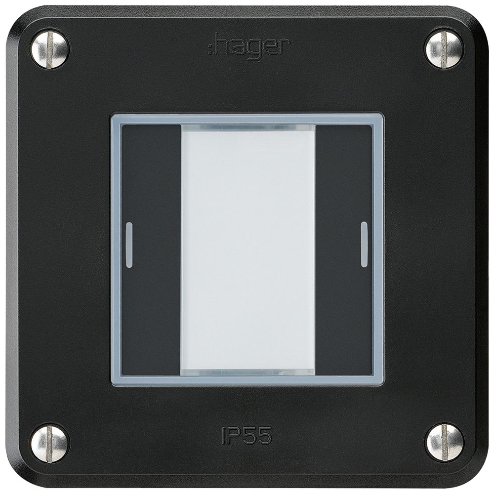 UP-Taster robusto C KNX 2× RGB LED s/e-link schwarz