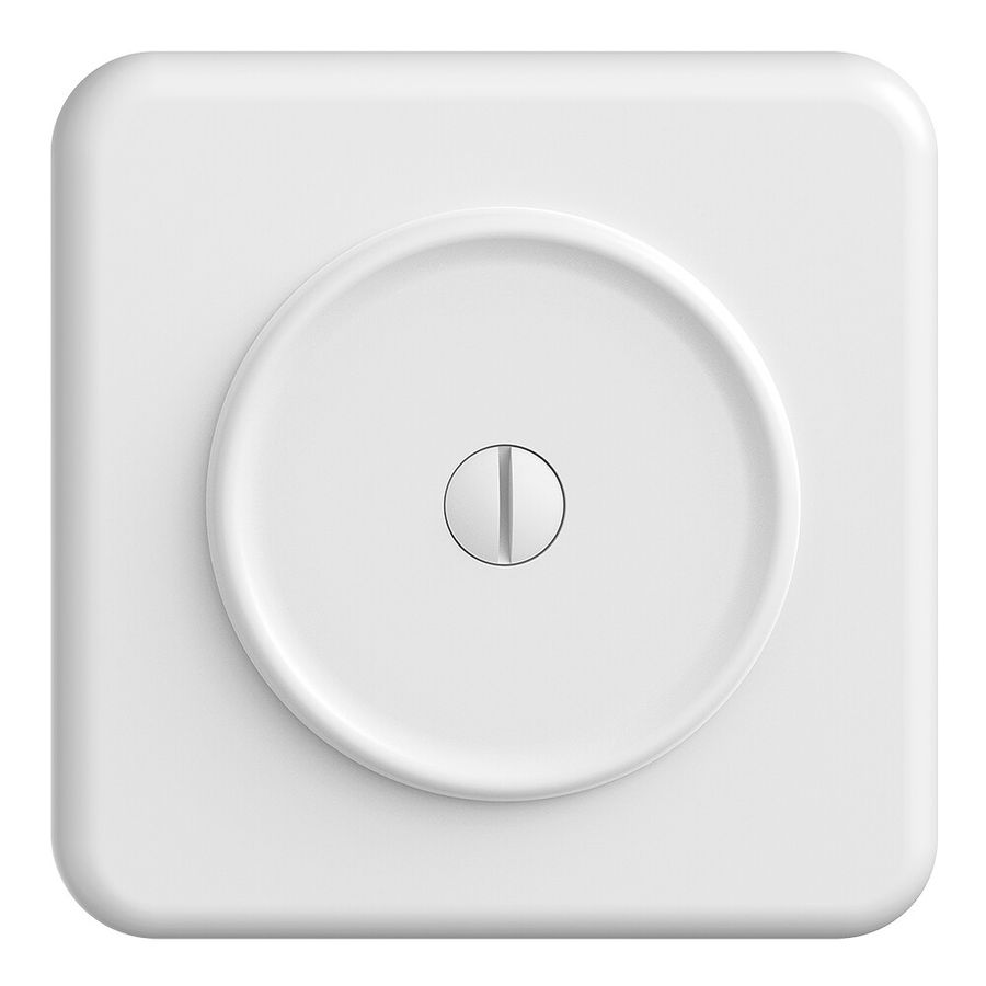 UP-Frontset, STANDARDdue weiss 90×90mm ohne Bef.traverse mit Ø58 mm