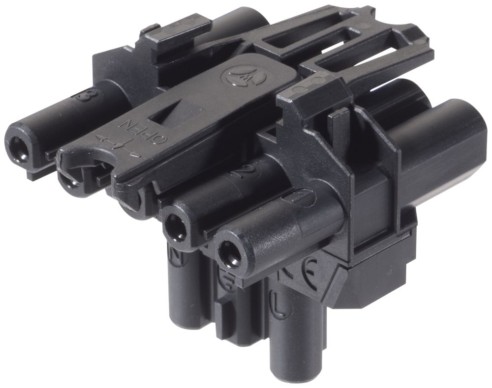 Bloc de distribution Wieland 5L GST18I5VK2A1TBGV 3 SW noir