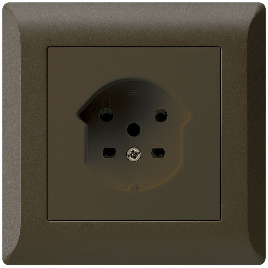 Presa INC HA kallysto.line tipo 15 con morsetti a innesto marrone