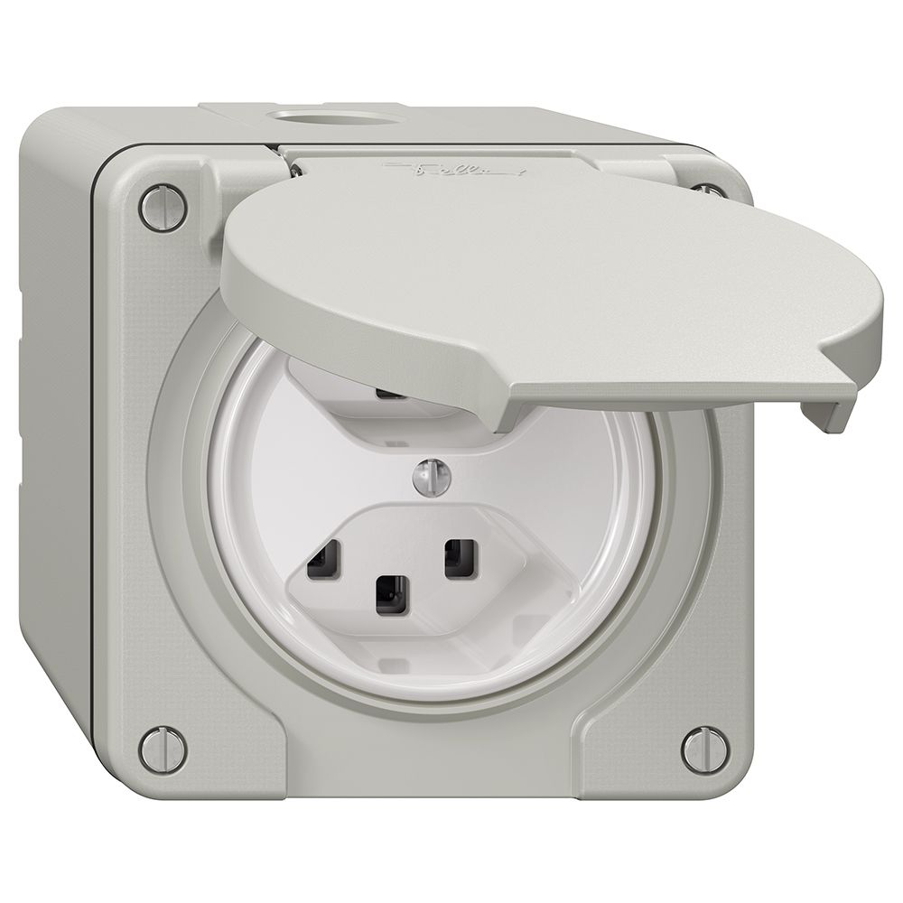 Prise NAP NEVO, 2×T23, IP21, gris clair