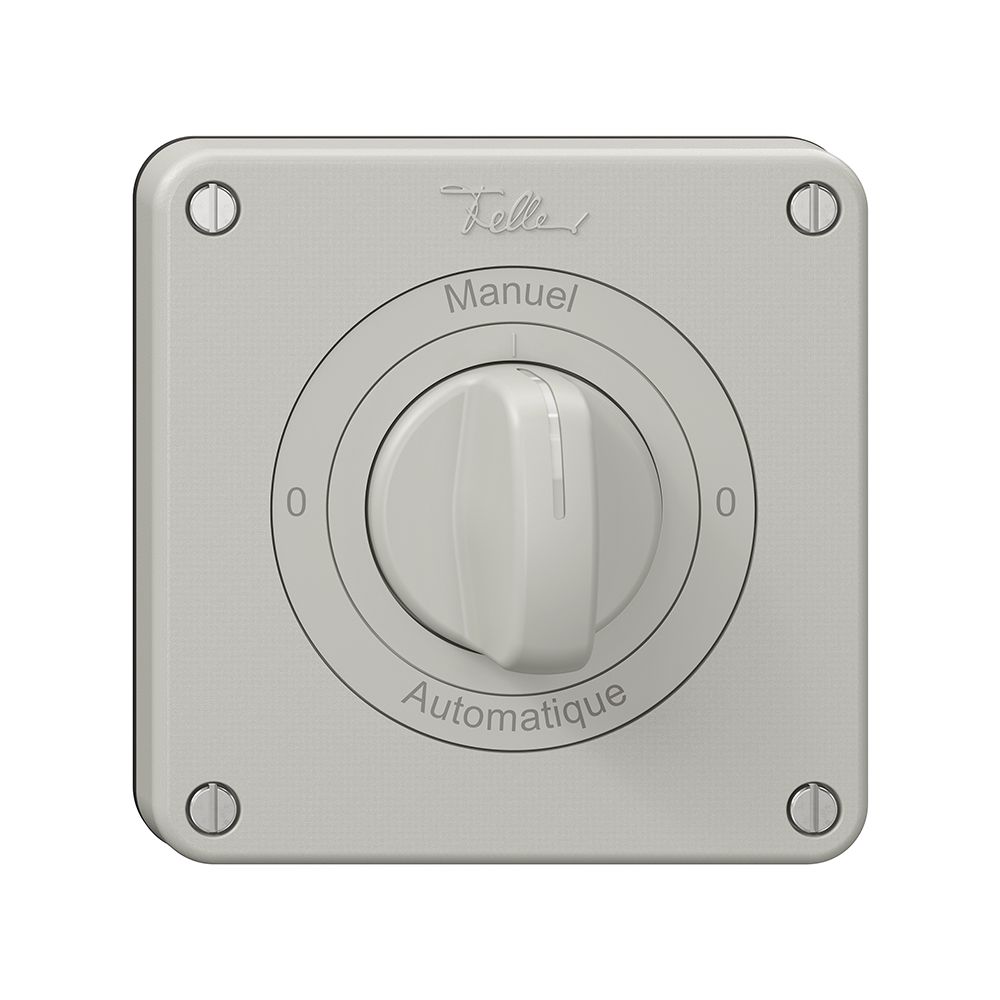 Interrupteur rotatif NEVO N.CO, 2/1 L, manette, KS, 0-Manuel-0-Automatique, grc