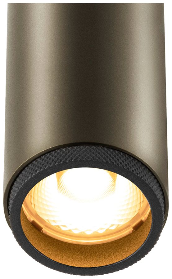 Spot LED SLV GRIP S 1×9.8W 350lm 920…930 29° DALI 48V AD Ø30×101mm bronzo
