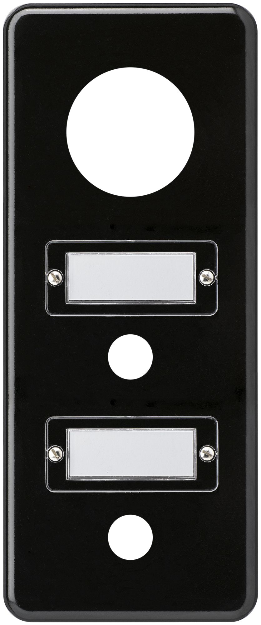 UP-Abdeckplatte basico 3×1 43+16mm +16mm schwarz