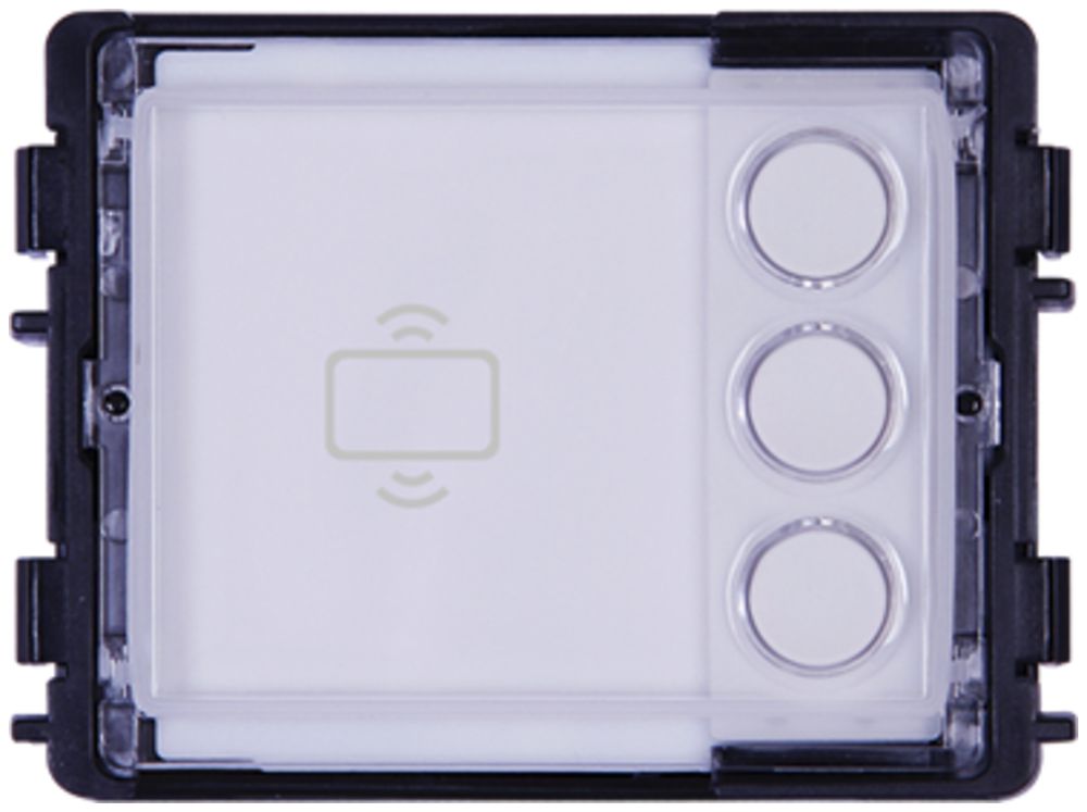 Tasten-Modul ABB-Welcome IP, 3 Rundtasten, NFC/IC, 1 Modul, weiss
