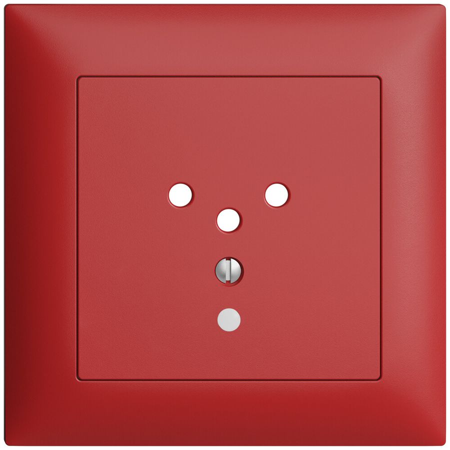 UP-Frontset EDIZIOdue T12 berry 88×88mm mit Linse für Steckdose