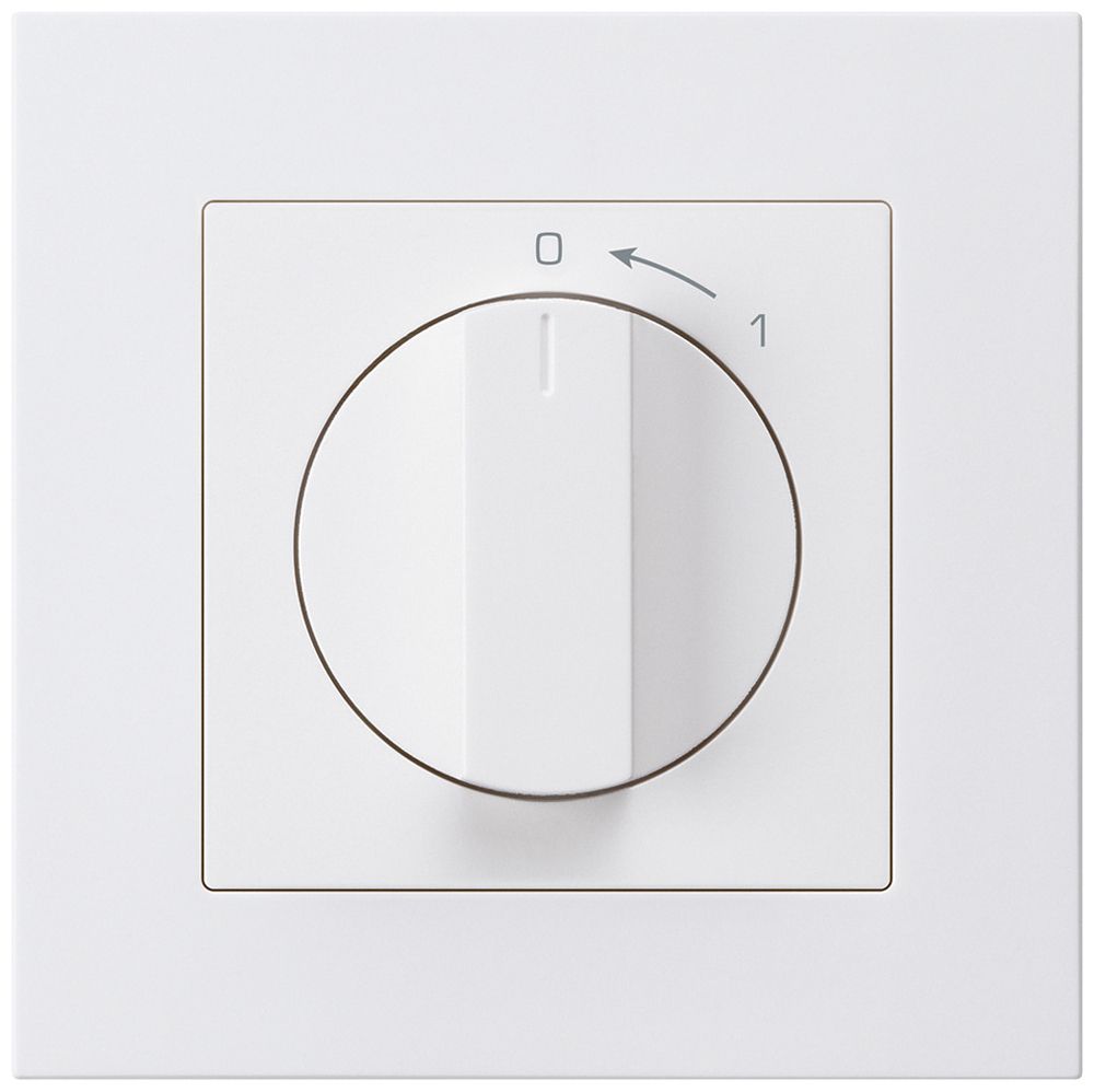 UP-SchwenkTaster 0<-1/2L weiss kallysto.pro mit Drehgriff