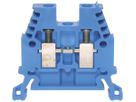 Durchgangs-Reihenklemme Woertz Ex 4…10mm² 57A 1000V Schraubansch.2×1 TH35 blau